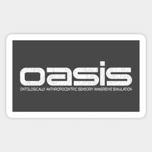 OASIS (Ready Player One, Halliday, Anorak, White) Magnet